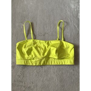 YITTY‎ Women's XS/S Headliner Bandeau Removable Straps Neon Yellow